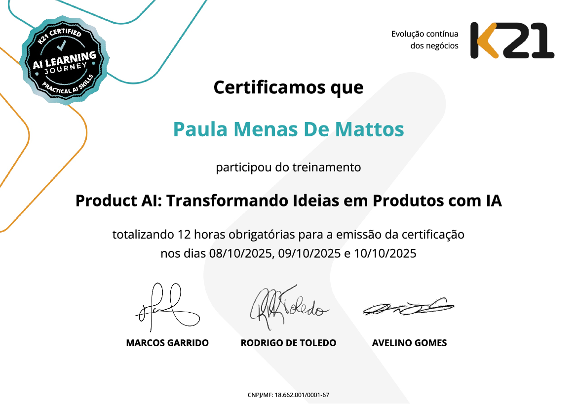 Certificado K21